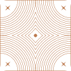 A black and brown square pattern with intricate design.