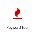 A red icon with "keyword tool" written below it