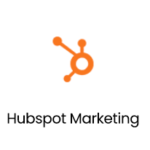Hubspot logo with hubspot marketing written below it