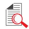 Magnifying glass document scanning services.