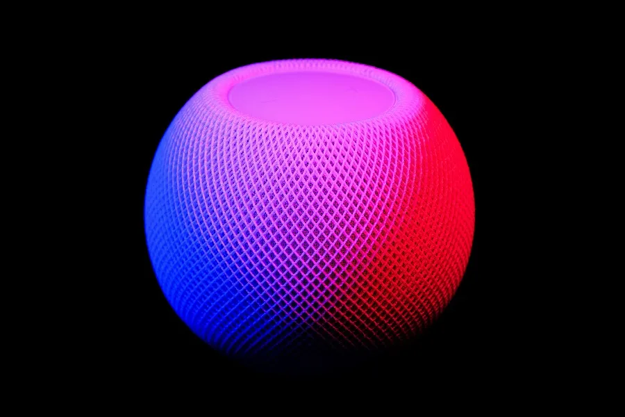 A compact speaker on black background