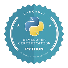 Python developer certification logo